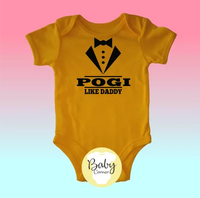 Pogi like daddy ( statement onesie / baby onesie / infant romper / infant clothing / onesie ) (3)