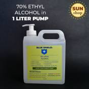 Blue Shield 70% ETHYL ALCOHOL in 1 Liter Pump