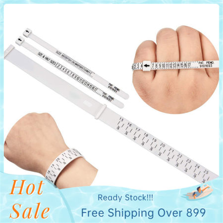 3Pcs Finger Wrist Circle Measuring Belt Tool Ring Bracelet Wristlet Watch Sizer US UK Scale Ring Sizer Measuring