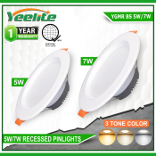 Yeelite LED Downlight Panel Ceiling Light, 3 Color Temperature, 1 Year Warranty