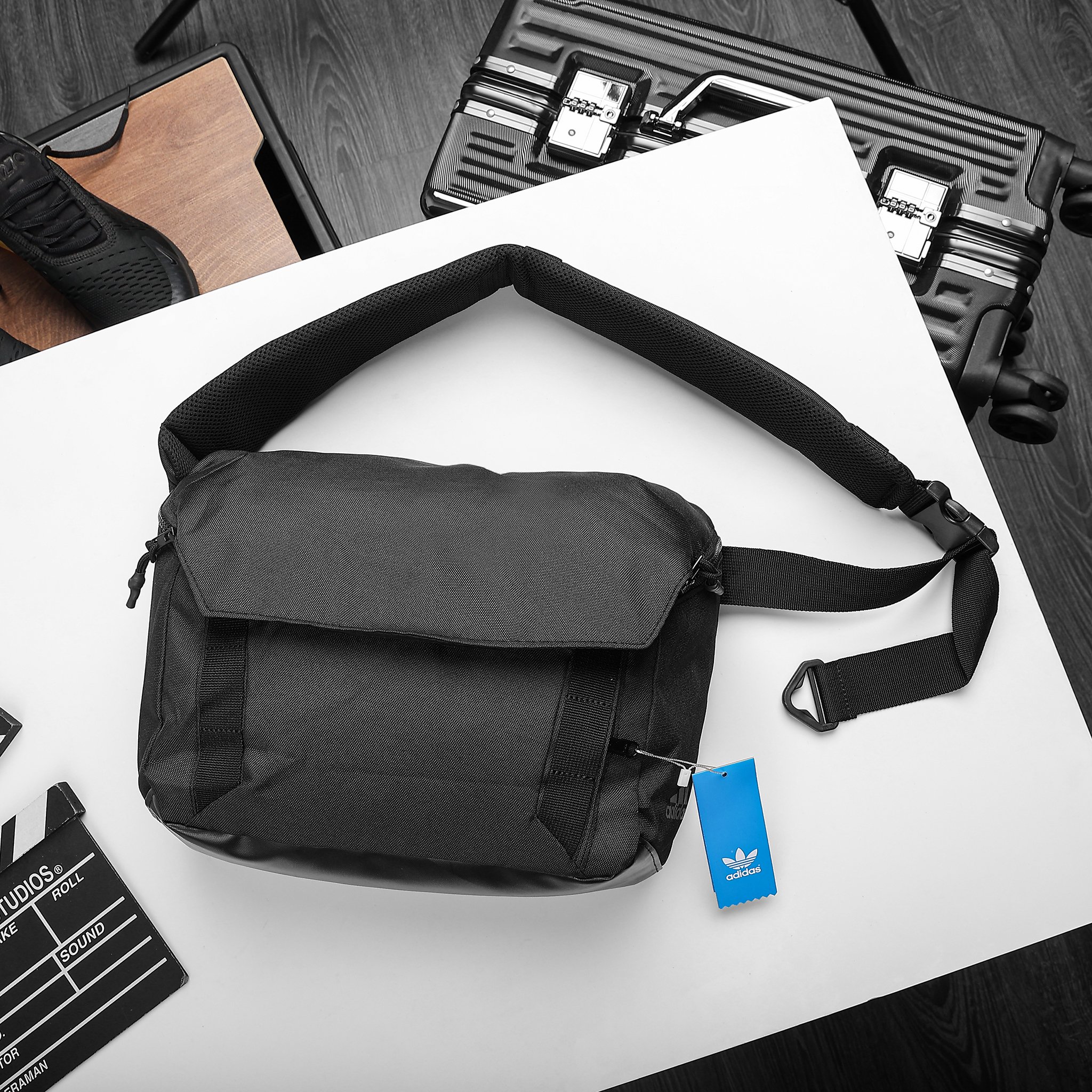 Buy Adidas men sling bag 17 h x 12 l x 4 w cm black Online | Brands For Less