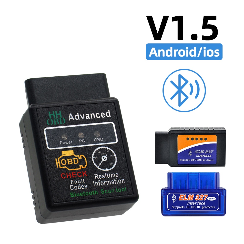 2024 ELM327 Bluetooth OBD2 Car Scanner for Android/iOS