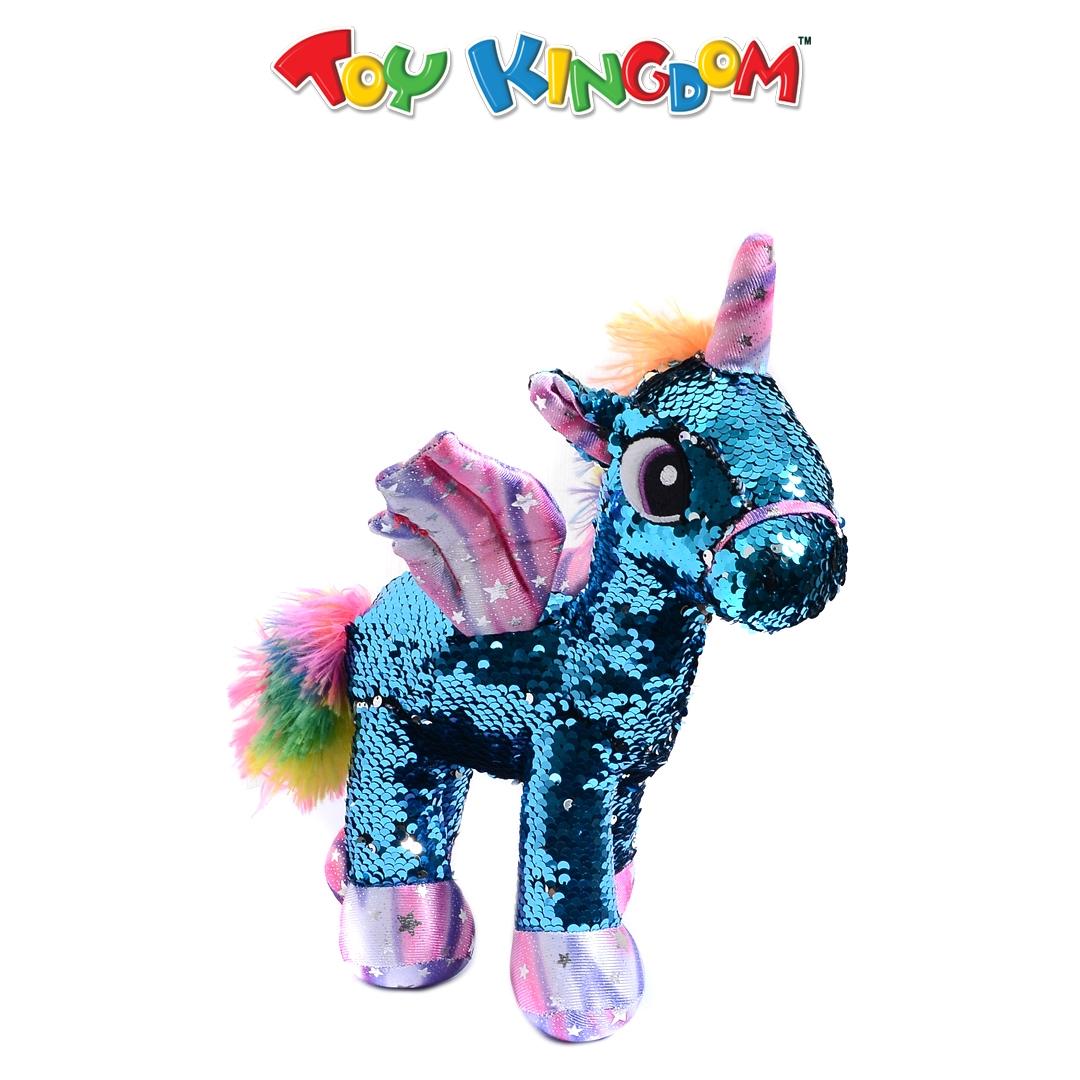 blue magic unicorn stuffed toy