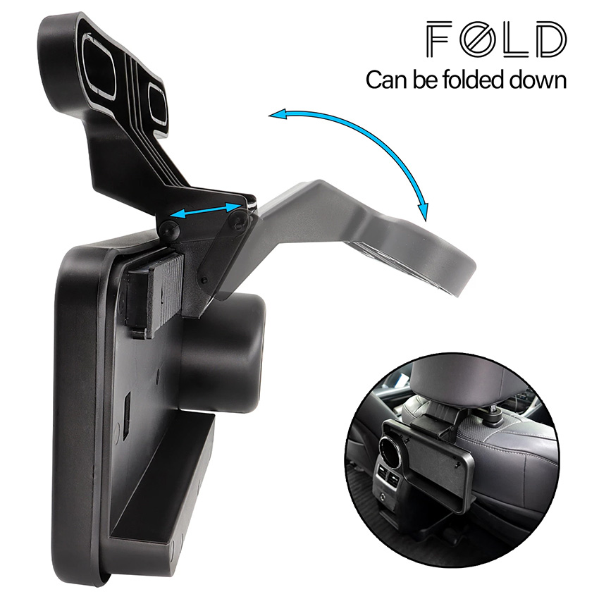 Lost ocean NEW Multi-functional Car Vehicle Seat Portable Foldable Car Seat  Back Pc Mount Tray Black Table Laptop Notebook Desk Table Car Dining Food  Drink Desk…