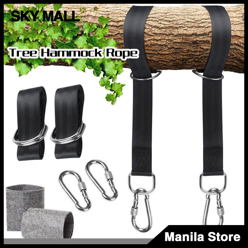 Tree Hanging Hammock Straps Climbing Rope Durable Nylon 1000D Hanging  Hammock Belt For Camping Traveling Portable Hanging Tree Rope