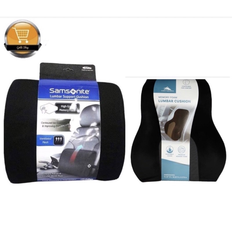 Samsonite SA5447 Full Size Lumbar Support 100% Pure Memory Foam Helps