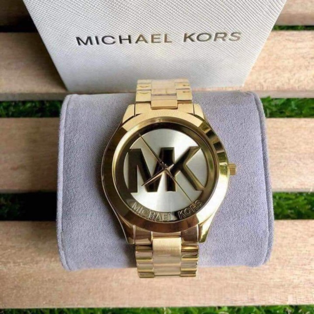 mk logo watch