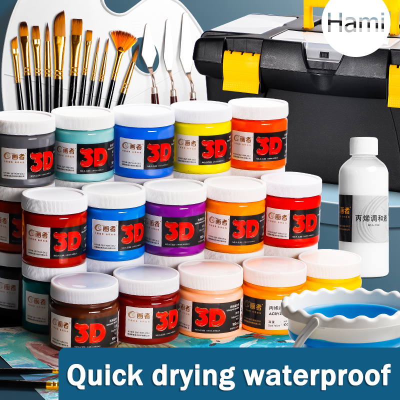 Hami 100ML Waterproof Acrylic Paint for DIY Art Projects