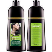 MOKERU Black Hair Dye Shampoo for Youthful Black Hair