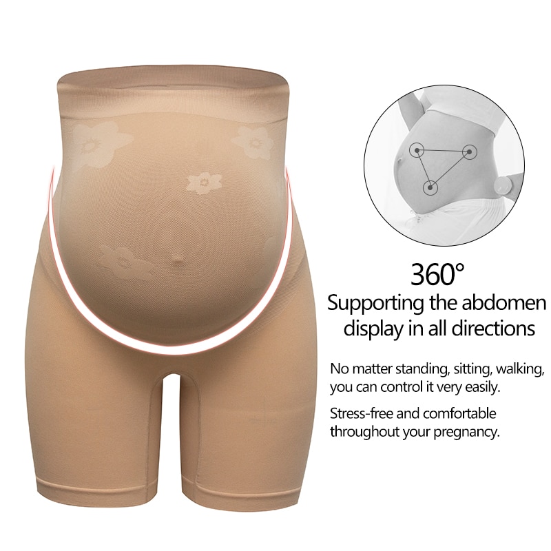 High Waist Shapewear Maternity Body Shaper Pregnancy Abdomen Support  Panties Seamless Slimming Shorts Legging Pants For dress