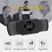 GSE 1080P Webcam with Wide Angle and Built-in Mic