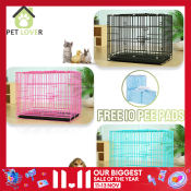 Collapsible Double Door Pet Cage with Free Poop Tray