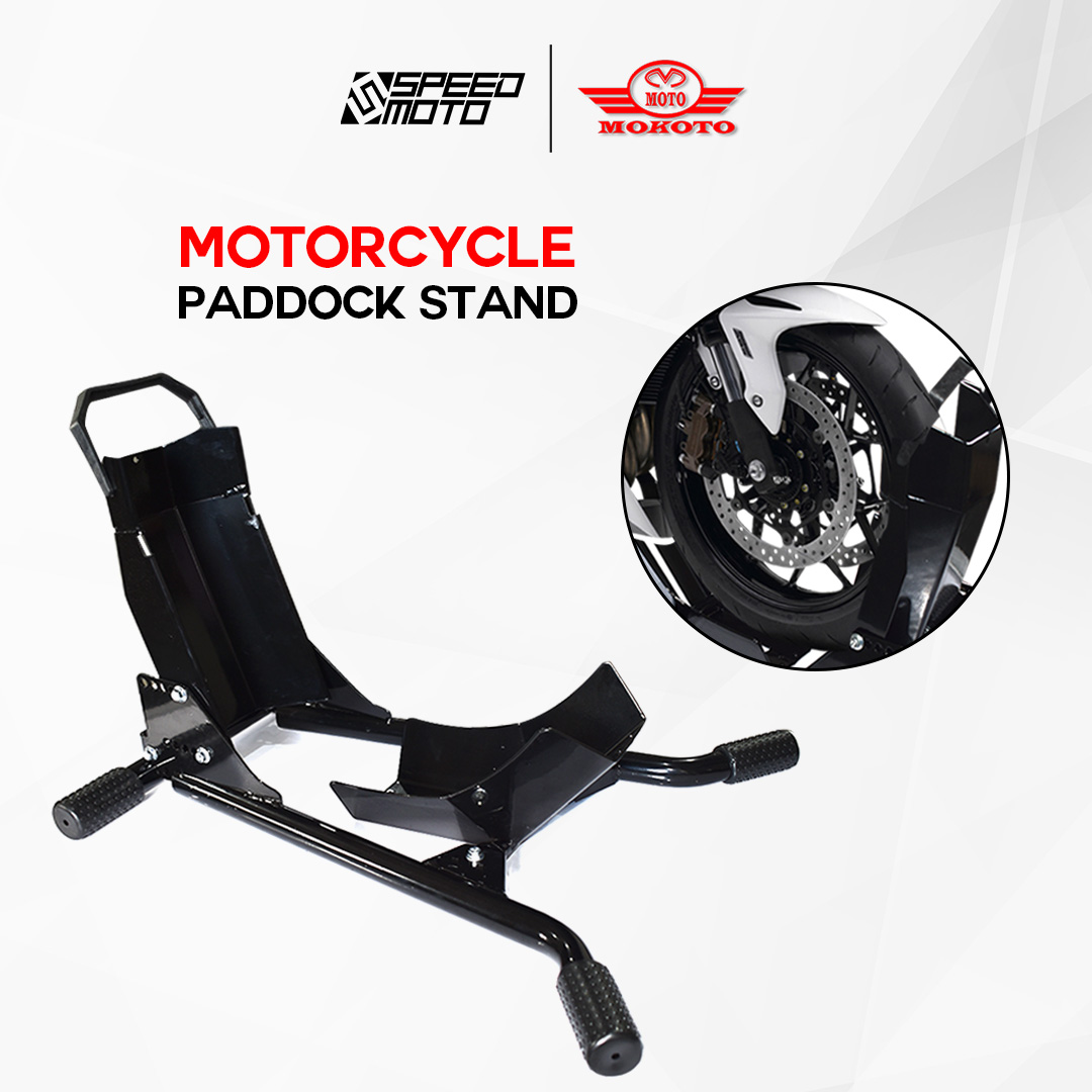 Heavy Duty Metal Motorcycle Paddock Stand with Accessories