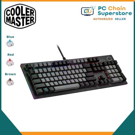 Cooler Master CK352 Mechanical Rgb Gaming Keyboard - Blue / Red / Brown Switch