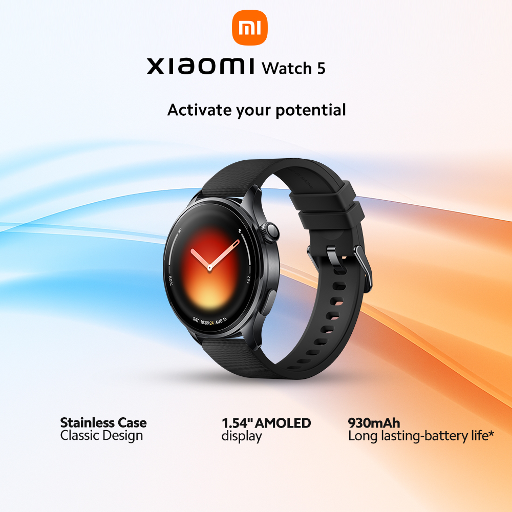Xiaomi Watch 5 1.54" AMOLED Display 930mAh Long Lasting Battery
