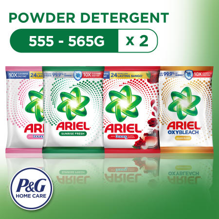 Ariel Sunrise Fresh Floral Powder Detergent, 555g - 565g