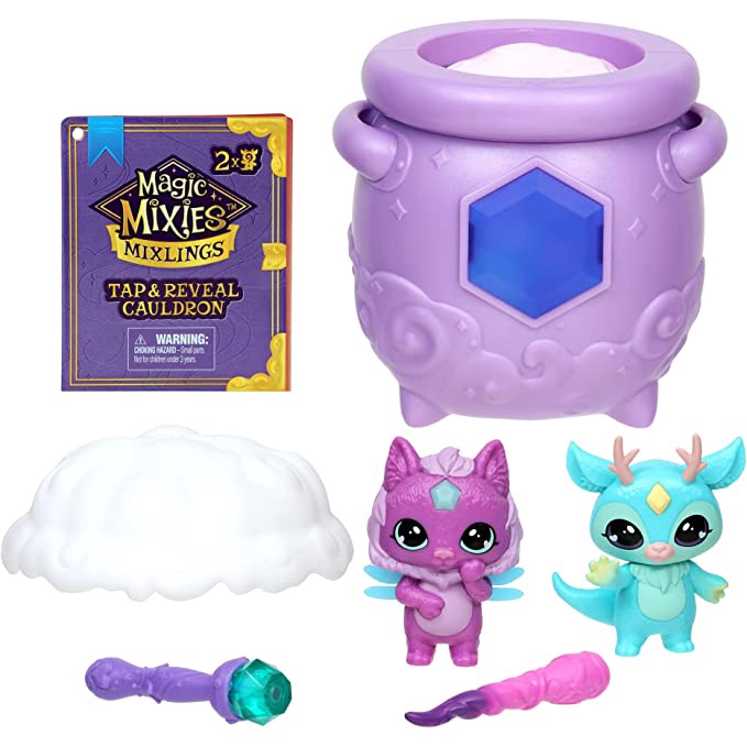 Magic Mixies 14688 Sparkle Magic Crystal Ball with Exclusive Interactive 8 inch Sparkle Plush Toy