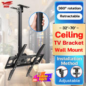 Ceiling TV Mount for 32"-70" TVs - Easy Installation