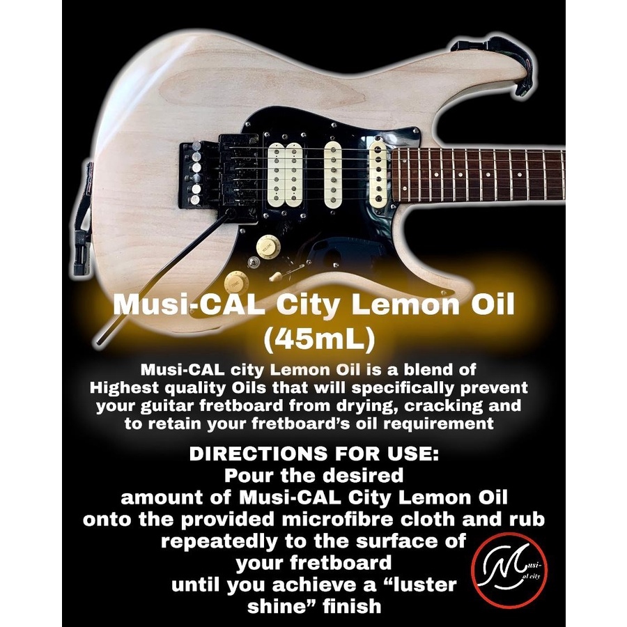 LEMON OIL FOR GUITAR FRETBOARD, PIONEER PRODUCT AND ALL PURPOSE GUITAR  CLEANER (45ML VARIANT) BY MUSI-CALOOCAN CITY