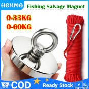 Super Strong Neodymium Fishing Magnet with Eyebolt - Heavy Duty