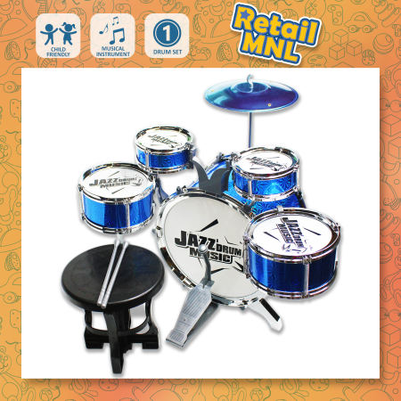 Retailmnl Kids Jazz Drum Set - Musical Instrument Toy