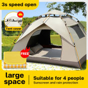 Waterproof Camping Tent - 2/4/6/8 Persons, Double Layer, Portable