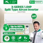 X-SERIES 1HP Split Type Aircon - Inverter, Energy Savings