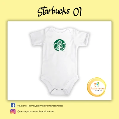 Amayson Food theme baby onesie - Starbucks (4)