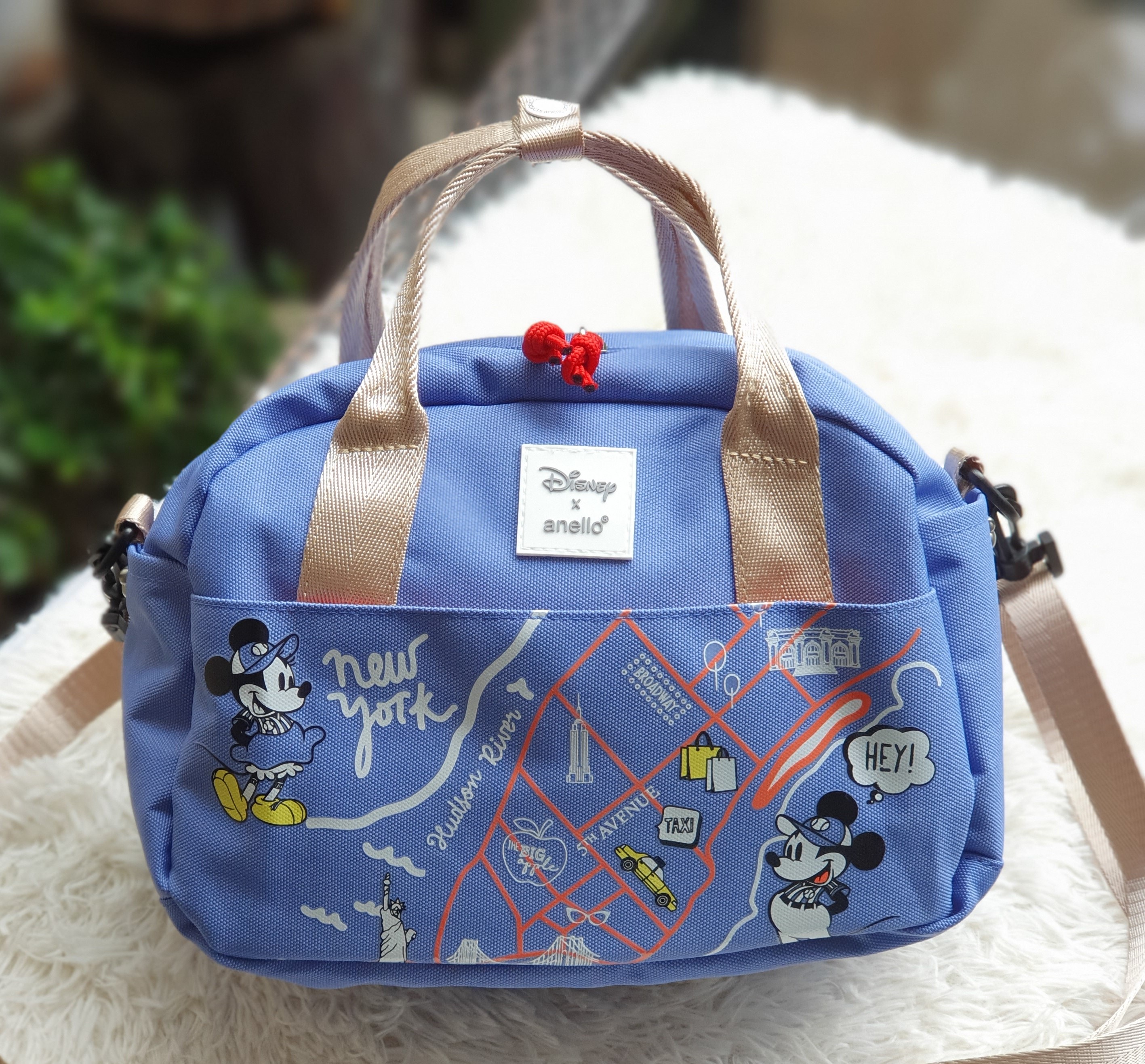 A N E L L O Mickey Let S Travel Shoulder Bag Newyork Lavender Lazada Ph