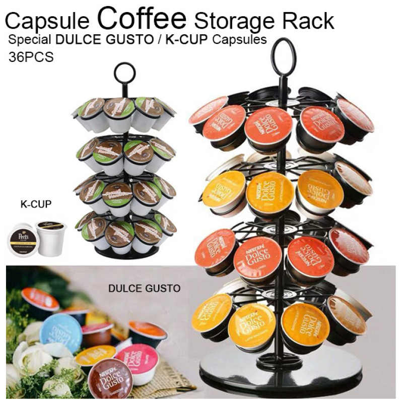 OASISWJ 36 Pod Coffee Capsule Rack for Caffitaly/dolce gusto/nespresso Capsule 