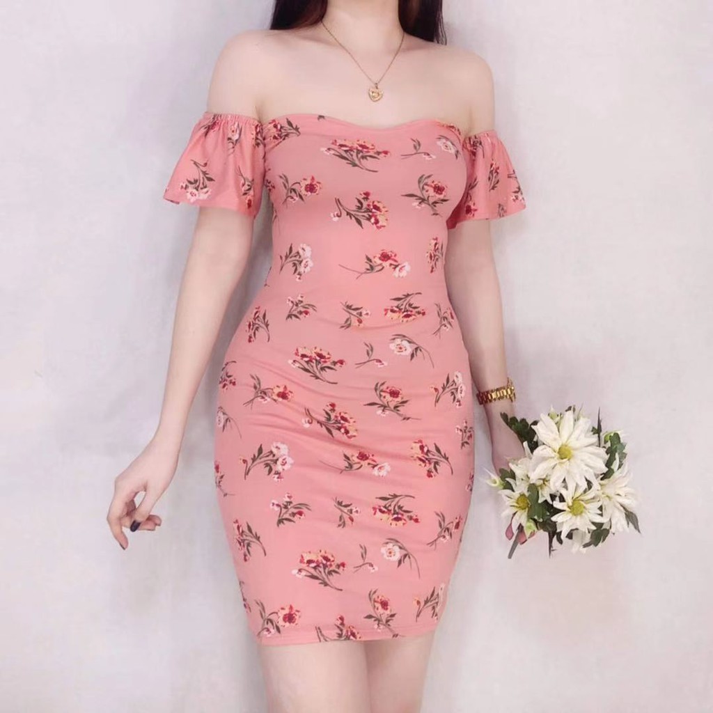 Fashion casual Off shoulder miniskirt dress #56 | Lazada PH