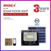 BOSCA Solar LED Flood Light - 300W, IP67 Waterproof
