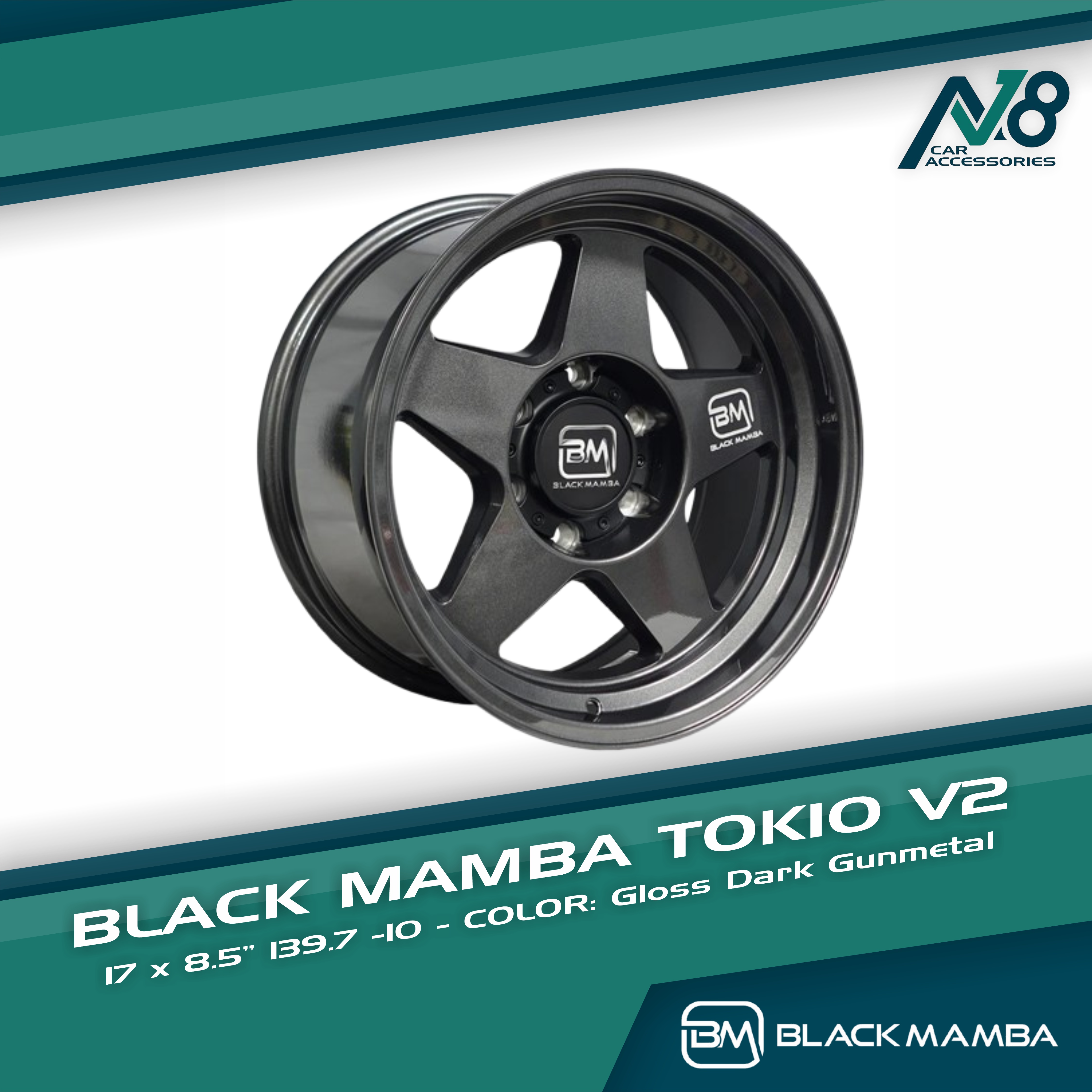 BLACK MAMBA TOKIO V2 17x8.5