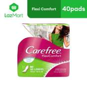 Carefree Flexi Comfort Sanitary Liners with Aloe Vera 40s