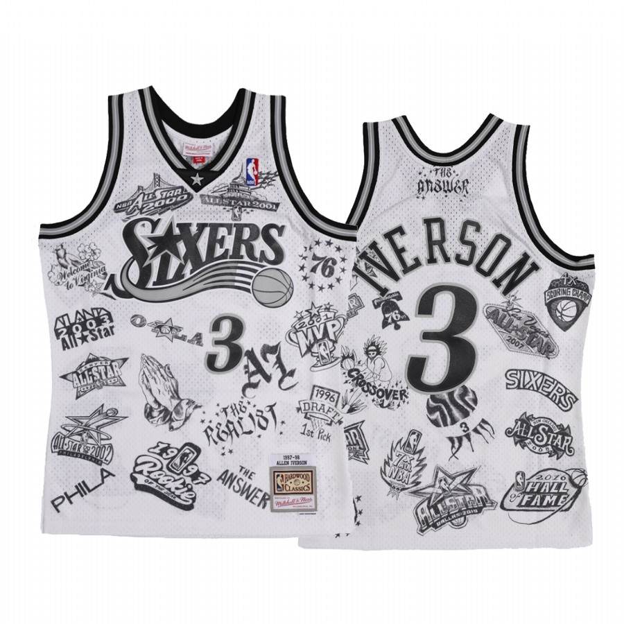 Mitchell & Ness Authentic 2000 NBA All Star Allen Iverson Jersey NWT Size  XX-L