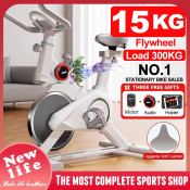 15KG Flywheel Stationary Bike for Home Exercise - Aerobic Fitness