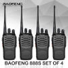 Baofeng BF 888S Walkie Talkie Set - 4 Pack