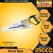 Ingco Hand Saw 16" 400mm HHAS38400 •BUILDMATE• Iht