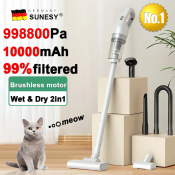SUNESY Cordless Vacuum - Powerful Portable Handheld Dust Mite Vacuum