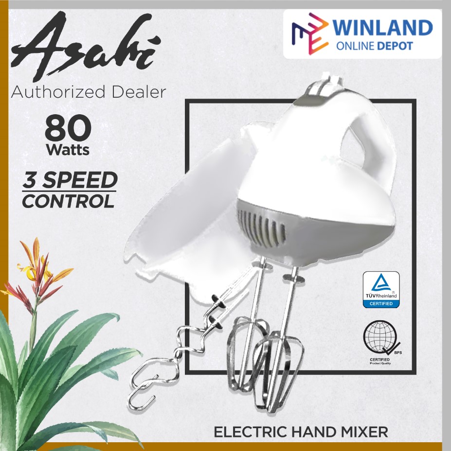Asahi by Winland Electric Hand Mixer With Accessory Holder MX 031