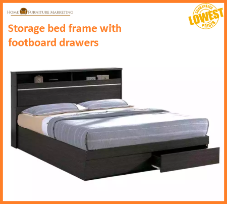 Storage Bed Frame with Drawers - Free Assembly Included