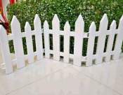 White Plastic Fence For Home Living Decorative Gardening