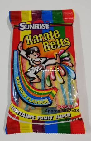 Rainbow Karate Belts 38pcs /Gummy Candies /Gummy Sweets