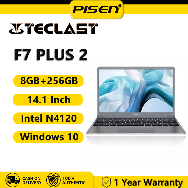 Lazada Philippines - Teclast F7 Plus 2 laptop 14.1-inch 1920×1080 FHD IPS screen 8GB RAM 256GB SSD Windows 10 operating system Intel Gemini Lake Refresh processor 32725mWh 2.4GHz / 5GHz Wifi laptop for sale Brand new original authentic