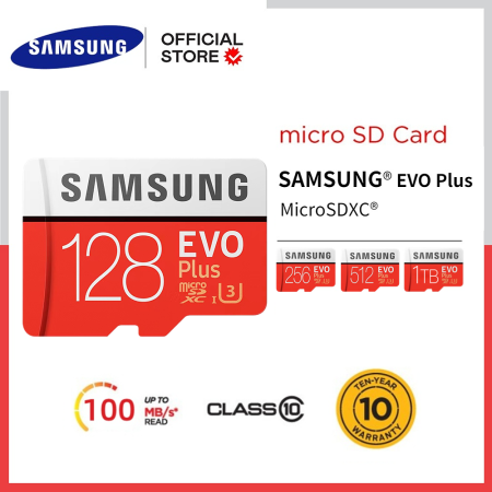 Samsung Evo Plus Micro SDXC Memory Card with Adapter