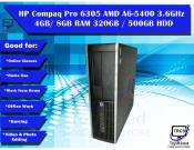 HP Compaq Pro 6305 Desktop with AMD A6-5400 Processor