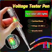 Electrician Special Testing Pen with Dual Colors LED Light