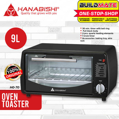 HANABISHI Oven Toaster 650W 9L HO-70 BUILDMATE