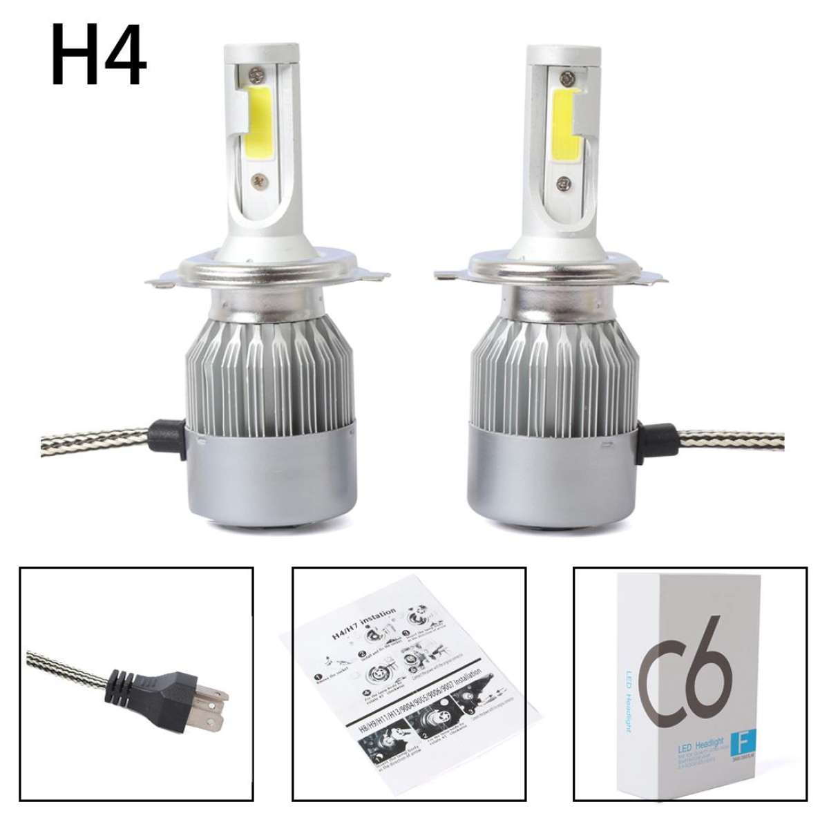 C6 LED Headlight Kit - High Lumen Car Headlights