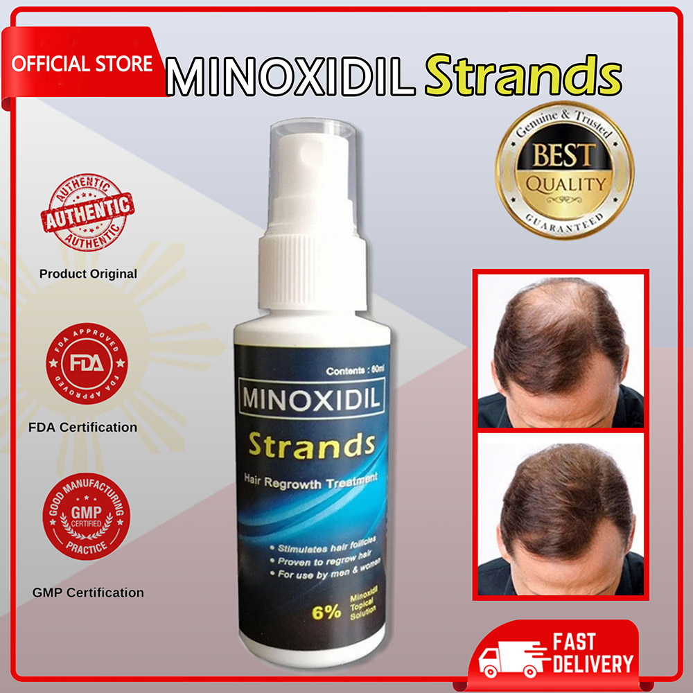 Minoxidil Strands 6% Original Hair Grower For Men and Women